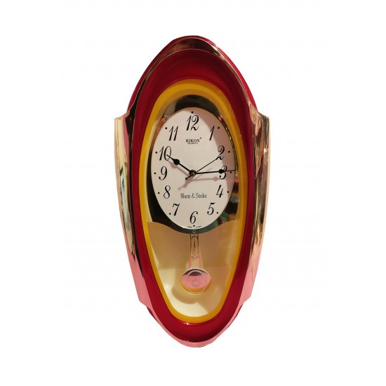 Ceas de perete cu pendul, cu melodie, 52 cm,  13351-1DX