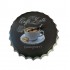 Ceas de perete in forma de capac de bere, Coffe latte, Metal, 40 cm,  540925X
