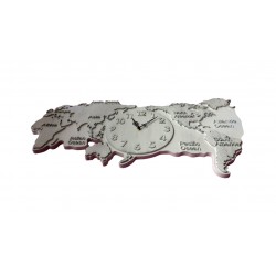 Ceas de perete in forma de harta,78 cm, Alb, RC8456AB-1 Ceas de perete in forma de harta,78 cm, Alb, RC8456AB-1