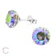 Cercei argint, Runda cu cristale Swarovski Paradise Shine, A4S29477-1