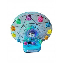 Cutie muzicala, cu cheita, Roata mare cu luminite si cheita, Albastru, 22 cm, MY6067 Cutie muzicala, cu cheita, Roata mare cu luminite si cheita, Albastru, 22 cm, MY6067