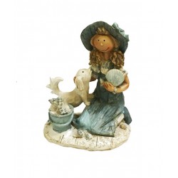 Decoratie fata cu catel, FF3147D Decoratie fata cu catel, FF3147D