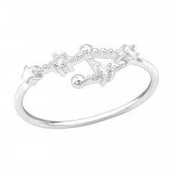 Inel argint,  Balanta cu cristale din Zirconiu White, Marimea 57, A4S39350