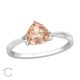 Inel argint, Para cu cristale Swarovski Rose, Marimea 55, A4S39502