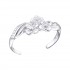 Inel de picior argint,  Flori, Reglabil, A4S21053