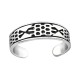Inel de picior din argint, Texturat, Silver, A4S32307 Inel de picior din argint, Texturat, Silver, A4S32307