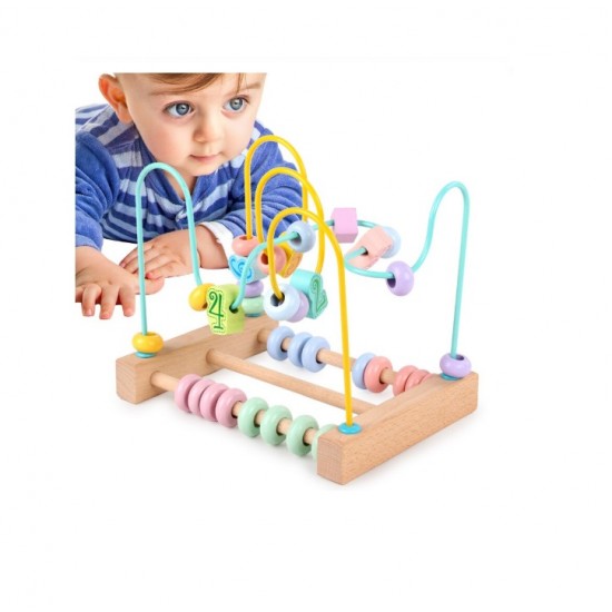 Joc educativ, circuit cu bile si numere, 148BZ Joc educativ, circuit cu bile si numere, 148BZ