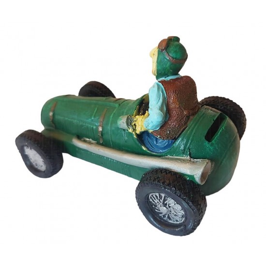 Masinuta decorativa de curse, Verde, 19 cm, 381-5DX