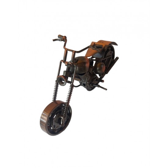 Motocicleta decorativa, Din metal, Negru, 20 cm, 356MD Motocicleta decorativa, Din metal, Negru, 20 cm, 356MD