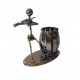 Ornament decorativ, Muzicant din metal cu suport de pixuri, Nergu, 15 cm, 356-26DD