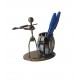 Ornament decorativ, Muzicant din metal cu suport de pixuri, Nergu, 15 cm, 356-26DD