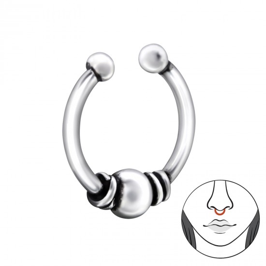 Piercing  nas din Argint, Bali, Silver A4S28382