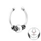 Piercing  nas din Argint, Bali, Silver, A4S34847 