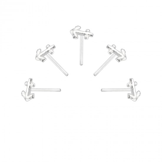 Set 5 Piercinguri  nas din Argint, Ancora Silver, A4S34521
