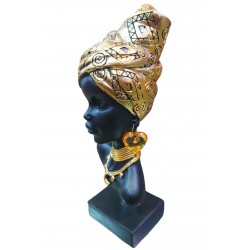 Statueta Decorativa, Africana, Auriu, 23 cm, LY239X Statueta Decorativa, Africana, Auriu, 23 cm, LY239X