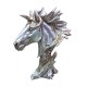 Statueta Decorativa, Bust Cal, Argintiu, 25 cm, DO22X Statueta Decorativa, Bust Cal, Argintiu, 25 cm, DO22X