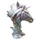 Statueta Decorativa, Bust Cal, Argintiu, 25 cm, DO22X Statueta Decorativa, Bust Cal, Argintiu, 25 cm, DO22X