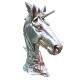 Statueta Decorativa, Bust Cal, Argintiu, 25 cm, DO22X Statueta Decorativa, Bust Cal, Argintiu, 25 cm, DO22X