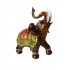 Statueta Decorativa, Elefant cu trompa in sus, Maro, 14 cm, GA24409