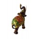 Statueta Decorativa, Elefant cu trompa in sus, Maro, 20 cm, GA24407 Statueta Decorativa, Elefant cu trompa in sus, Maro, 20 cm, GA24407