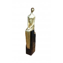 Statueta Decorativa,  Femeie si Barbat, 22 cm,  ZO105SD