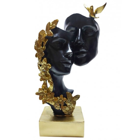 Statueta Decorativa, Indragostiti, Negru, 26 cm, DO22067 Statueta Decorativa, Indragostiti, Negru, 26 cm, DO22067