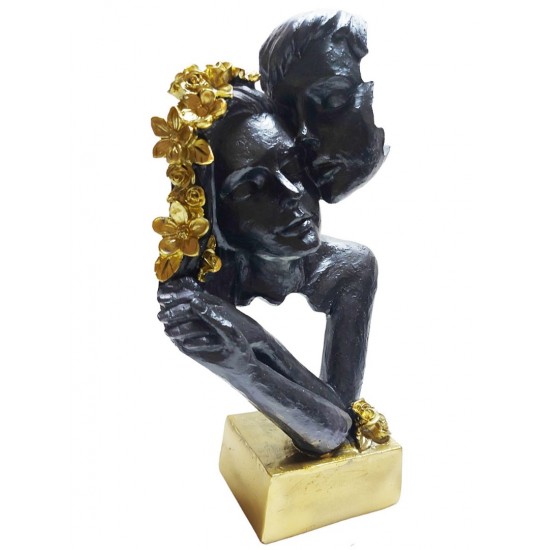 Statueta Decorativa, Indragostiti, Negru, 28 cm, DO22073 Statueta Decorativa, Indragostiti, Negru, 28 cm, DO22073