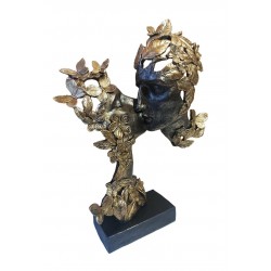 Statueta Decorativa Masca, Indragostiti, Auriu, 40 cm, 037SX Statueta Decorativa Masca, Indragostiti, Auriu, 40 cm, 037SX