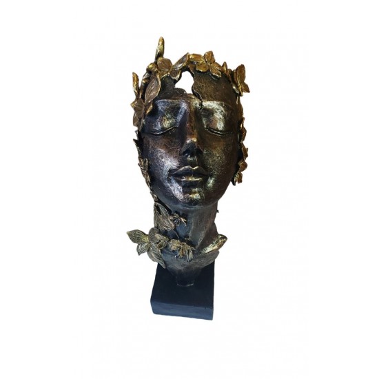 Statueta Decorativa Masca, Woman Butterfly, 32 cm, 038SX Statueta Decorativa Masca, Woman Butterfly, 32 cm, 038SX