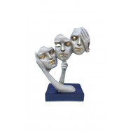 Statueta, Masca nu vad, nu aud, nu vorbesc, 33 cm, 1082XD Statueta, Masca nu vad, nu aud, nu vorbesc, 33 cm, 1082XD