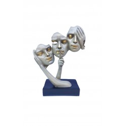 Statueta, Masca nu vad, nu aud, nu vorbesc, 33 cm, 1082XD