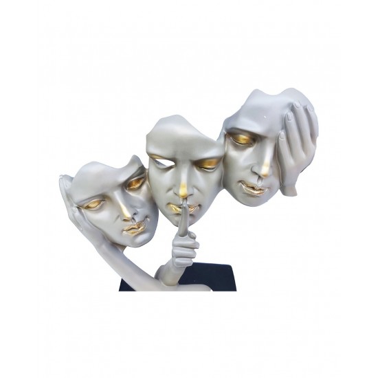 Statueta, Masca nu vad, nu aud, nu vorbesc, 33 cm, 1082XD