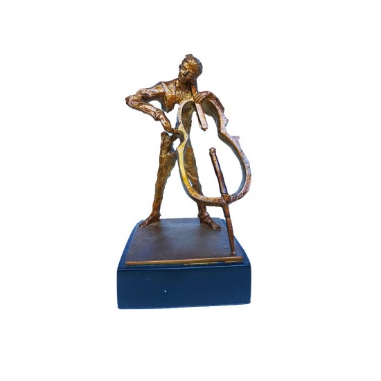 Statueta, Muzician la Violoncel, 20 cm, 1089XD