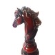 Statueta, Piesa de sah, Cal, Visiniu, 25 cm, 0182A-1