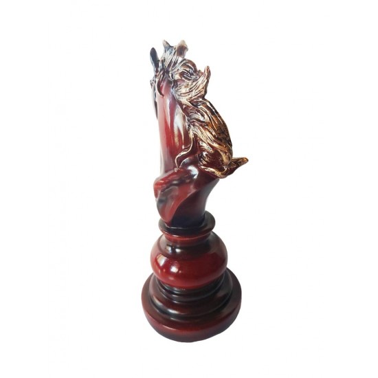 Statueta, Piesa de sah, Cal, Visiniu, 25 cm, 0182A-1