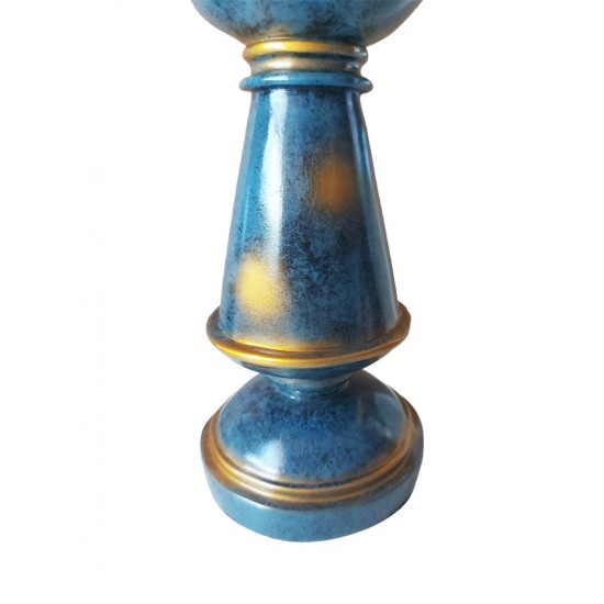 Statueta, Piesa de sah, Rege, Albastru, 33 cm, SR1653-1