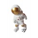 Statueta decorativa, Astronaut fotbalist, 26 cm, BJ1737C Statueta decorativa, Astronaut fotbalist, 26 cm, BJ1737C