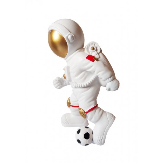 Statueta decorativa, Astronaut fotbalist, 26 cm, BJ1737C Statueta decorativa, Astronaut fotbalist, 26 cm, BJ1737C