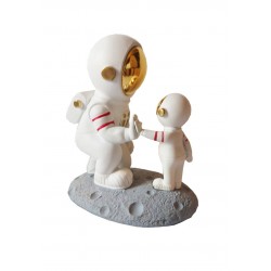 Statueta decorativa, Astronaut pe asteroid, 19 cm, PD2224D Statueta decorativa, Astronaut pe asteroid, 19 cm, PD2224D