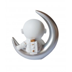 Statueta decorativa, Astronaut pe luna, 12 cm, DY2020-5B Statueta decorativa, Astronaut pe luna, 12 cm, DY2020-5B