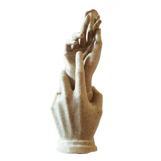 Statueta decorativa, Atingerea Dragostei, Crem, 28 cm, GXL021 Statueta decorativa, Atingerea Dragostei, Crem, 28 cm, GXL021