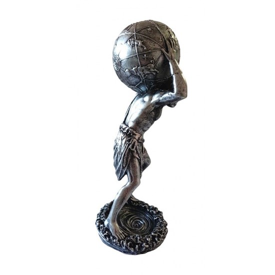 Statueta decorativa, Atlas, Argintiu, 29 cm, GXL020 Statueta decorativa, Atlas, Argintiu, 29 cm, GXL020