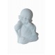 Statueta decorativa, Buddha, Zambesc, Nu vad, Gandesc, Alb, 10 cm, DVA2 Statueta decorativa, Buddha, Zambesc, Nu vad, Gandesc, Alb, 10 cm, DVA2