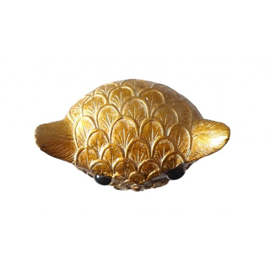 Statueta decorativa, Bufnita, Auriu, 16 cm, GA29196