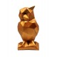 Statueta decorativa, Bufnita, Auriu, 29 cm, DVLG022AU