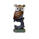 Statueta decorativa, Bufnita pe o creanga, Maro, 18 cm, W8330-1 Statueta decorativa, Bufnita pe o creanga, Maro, 18 cm, W8330-1
