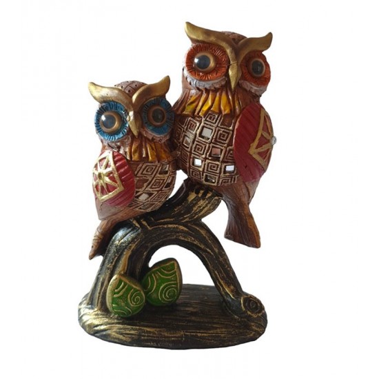 Statueta decorativa, Bufnite, Multicolor, 17 cm, XD4022A