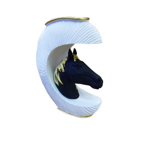 Statueta decorativa Cal, Alb, 20 cm, 091407-1C Statueta decorativa Cal, Alb, 20 cm, 091407-1C