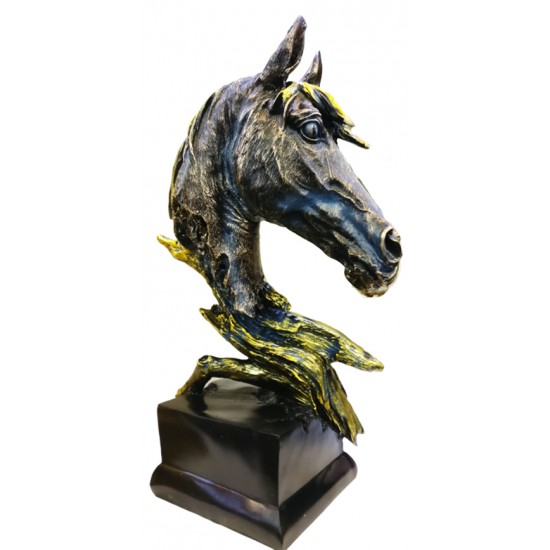 Statueta decorativa, Cap de cal, 40 cm,  XY800D