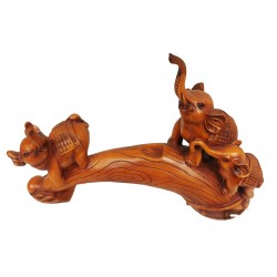 Statueta decorativa, Familie de Elefanti, Maro, 35 cm, L3248X Statueta decorativa, Familie de Elefanti, Maro, 35 cm, L3248X